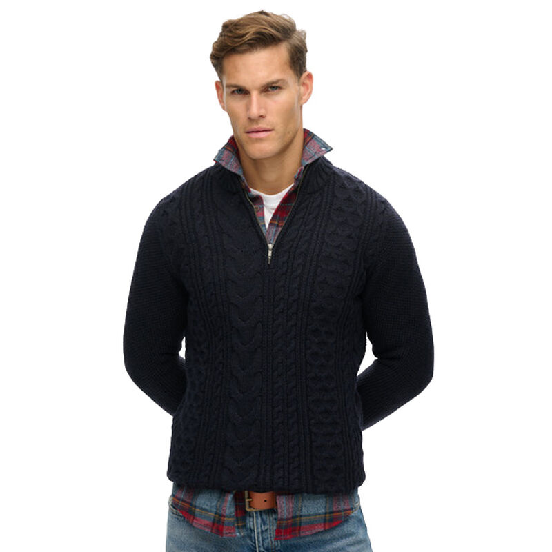 Superdry Jacob Cable Knit Half Zip image number 0